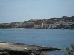 view over santa ponsa from costa de la calma